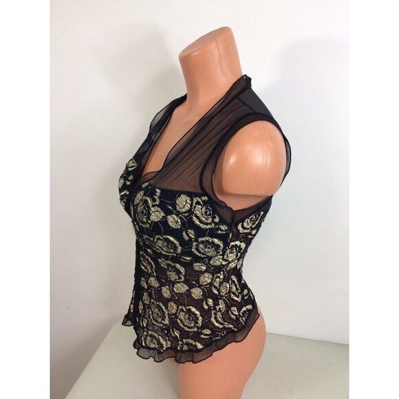 Papillon Blanc Lace Bustier Top Womens Medium - Picture 6 of 7